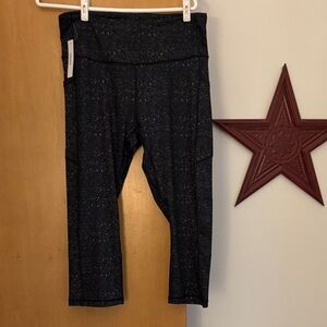 Stylish woman’s  Dark Gray Leggings with specks of lite gray